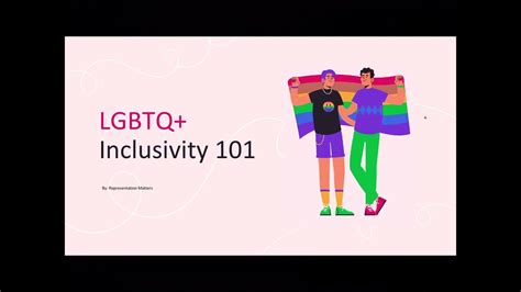 2slgbtq Inclusivity 101 Workshop Representation Matters Youtube