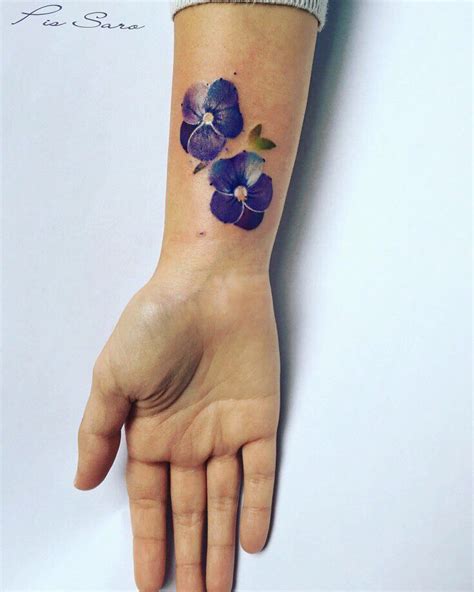 Small Violets💜 Violet Flower Tattoos