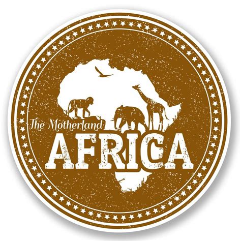 2 X Africa Vinyl Sticker Destination Vinyl Ltd Destination Vinyl Ltd