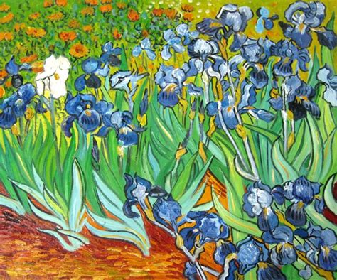 Irises Vincent Van Gogh Oil Painting Reproduction At Overstockart