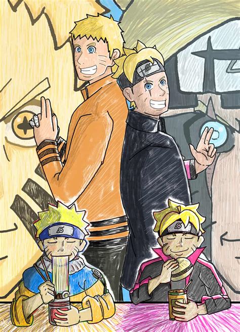 Naruto X Boruto Father Son Edition Zuranime 插图 Art Street