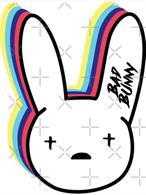 Bad Bunny Posters Bad Bunny Logo Poster Rb3107 Bad Bunny Store