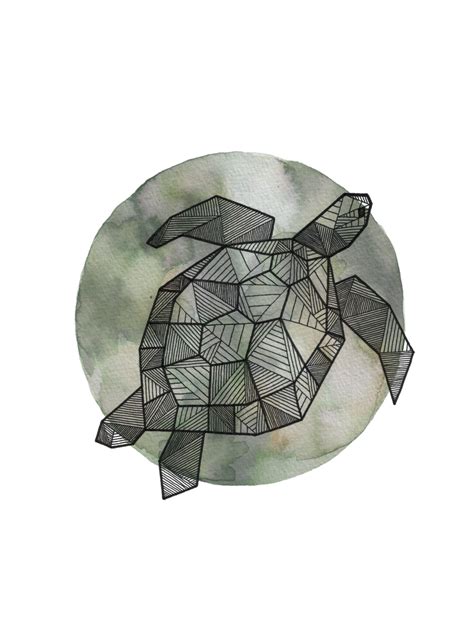 Geometric Animals On Behance In 2019 Watercolor Circles Geometric