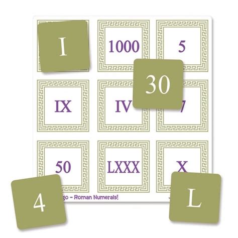 Roman Numerals Bingo Numeracy From Early Years Resources Uk