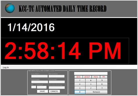 Automated Daily Time Record System Vbnet Source Code 2022