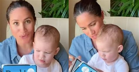 Meghan markle shared a heartwarming new video of herself reading to her son archie for his first birthday. Meghan Markle Shows Off Little Archie on the Occasion of ...