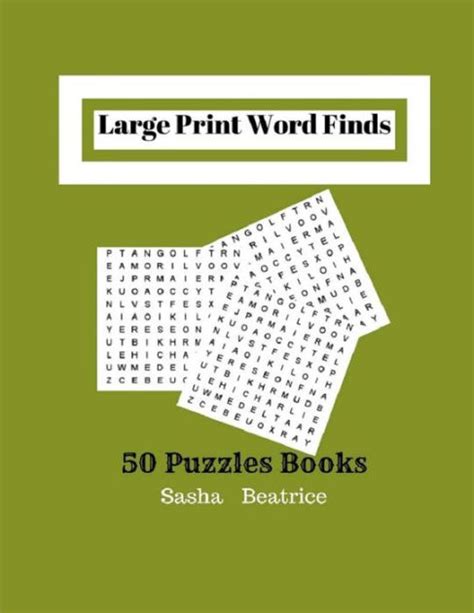 Large Print Word Finds 50 Puzzles Books Word Search Books For Adults