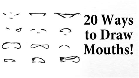 How To Draw Manga Mouths Youtube