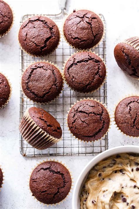 Brownie Cupcakes With Cookie Dough Frosting Paleo Gluten Free
