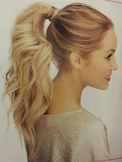 20 Photos Twisted And Pinned Blonde Ponytails