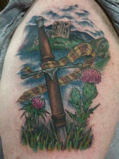 Scottish Claymore Sword Tattoo