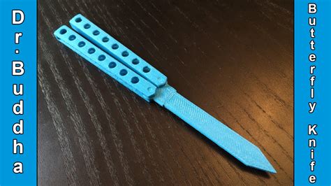 3d Printed Knife Butterfly Knife Youtube