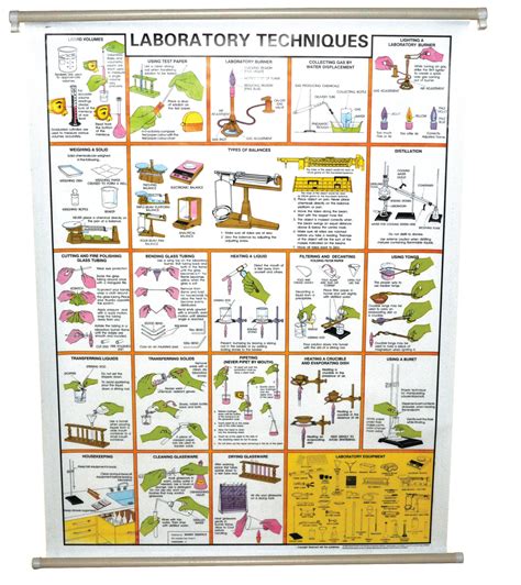 Laboratory Techniques Chart, 29x39