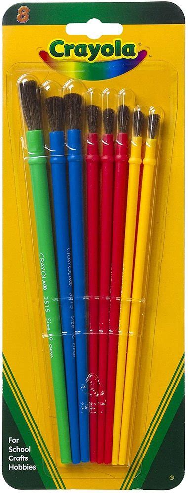 Crayola Paint Brushes Set Of 8 Crayola