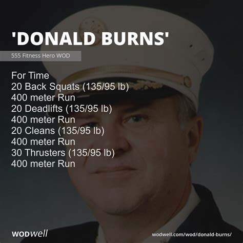 Donald Burns Workout 555 Fitness Hero Wod Wodwell