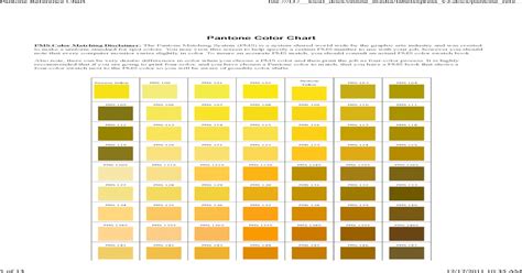Pantone Reference Color Chart Pms Color Matching Disclaimer The