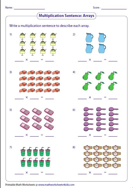 Printables Equal Groups Multiplication Worksheets Eatfindr Worksheets
