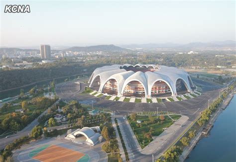 The national stadium of north korea was built as a response to seoul's olympic stadium as part of rivalry between the two countries. Rungrado May Day Stadium - StadiumDB.com
