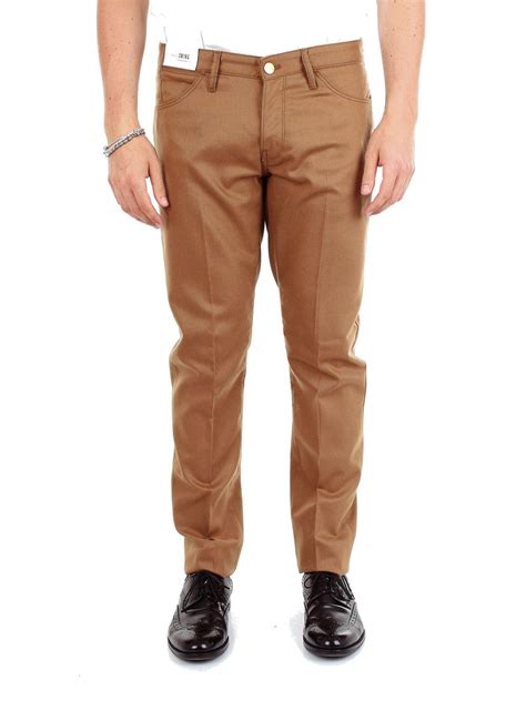 Pt01 Brown Cotton Pants For Men Lyst