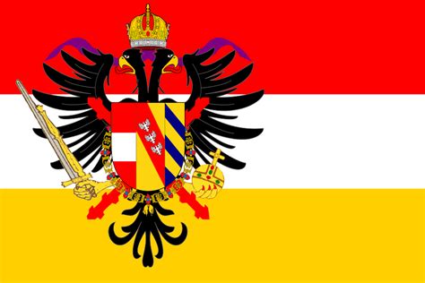 Flag Of The Habsburg Netherlands Or The Austrian Low Countries