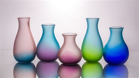 Ombre Bud Vases By J Shannon Floyd Art Glass Vase Artful Home
