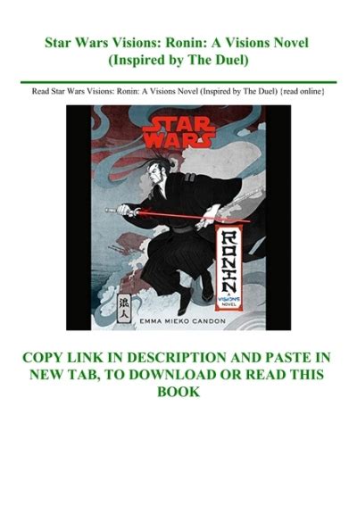 Read Star Wars Visions Ronin A Visions Novel Inspired By The Duel