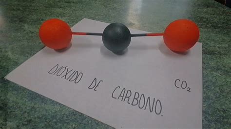 Maqueta De La Molécula Del Dióxido De Carbono Co2químicavanessa