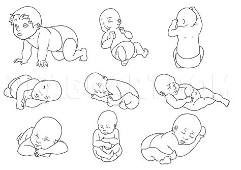 How To Draw A Newborn Baby Step By Step Drawing Guide By Mauacheron