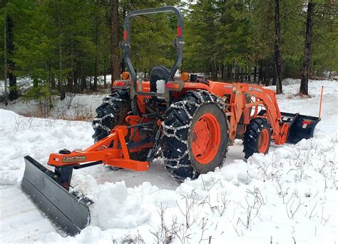 First Time Using My Front Fel Mount Snow Blade Orangetractortalks