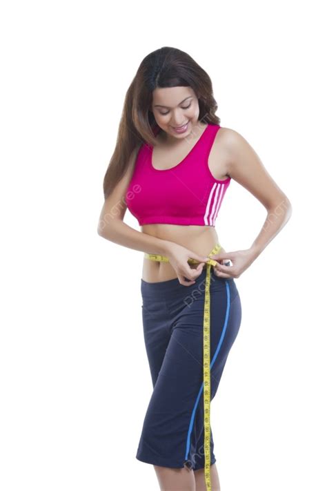 Woman Measuring Her Waist Photo Background And Picture For Free