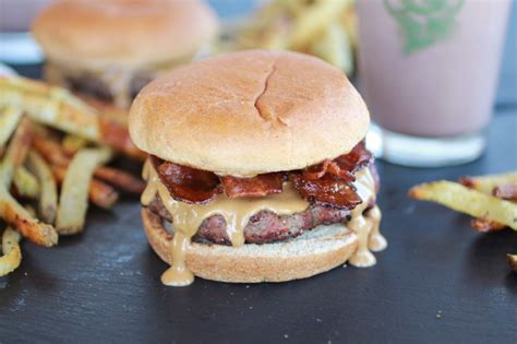 Peanut Butter Burgers With Slim Jim Fries And Chocolate Malted