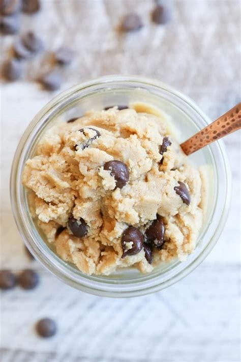 Paleo Chocolate Chip Edible Cookie Dough The Roasted Root