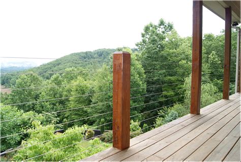 Deck Railing With Wire Cable Decks Home Decorating Ideas 9y8do33q5v
