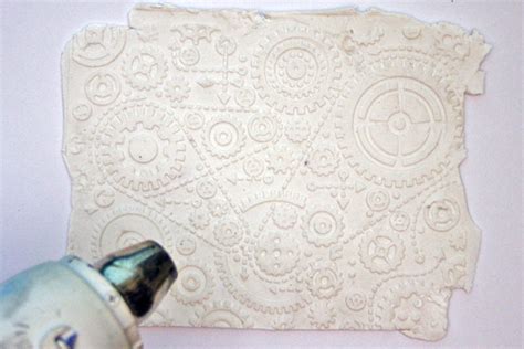 Embossed Paper Clay Technique Using Embossing Folders The Graphics