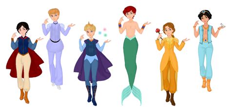 Genderbent Disney Princesses By Snyder0101 On Deviantart