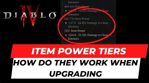 Item Power Tiers How Do They Work When Upgrading YouTube