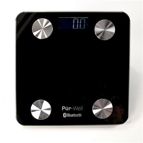 Pur Well Living Body Fat Bluetooth Bathroom Scale Weight Loss Digital