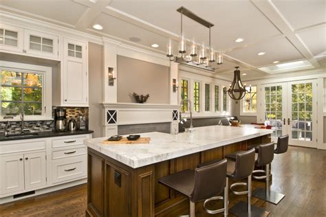 While we love the traditional look of an island with counter stools as much as the next person, we've recently landed on. large kitchen island with seating and storage | Home ...