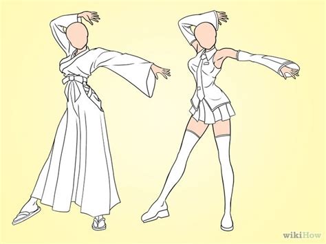 How To Draw Anime Girls Clothing 10 Steps With Pictures