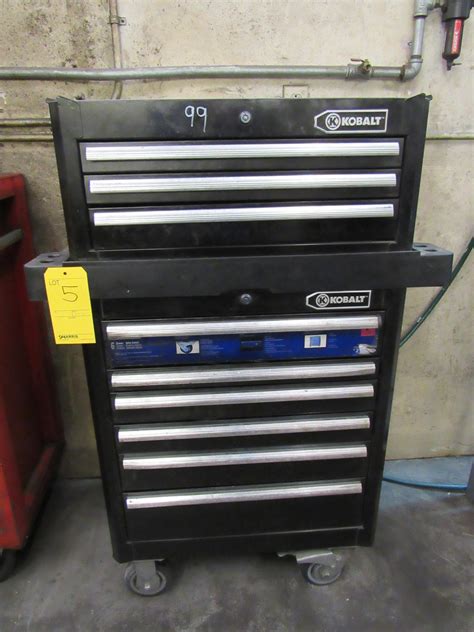 Kobalt 6 Drawer Tool Chest On Heavy Duty Casters With 3 Drawer Cabinet