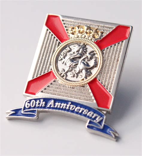 The Duke Of Edinburghs Royal Regiment 60th Anniversary Lapel Pin Badge