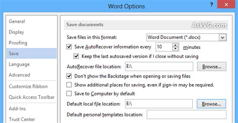 5 Tips To Customize File Save Page In Microsoft Office Applications