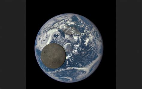 Nasa Releases Images Of The Moon Passing In Front Of The Earth From A