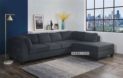 This living room furniture style offers versatile modular design, a plus if you enjoy rearranging your decor. NEWTON Sectional SOFA *DARK GREY | Grey l shaped sofas ...