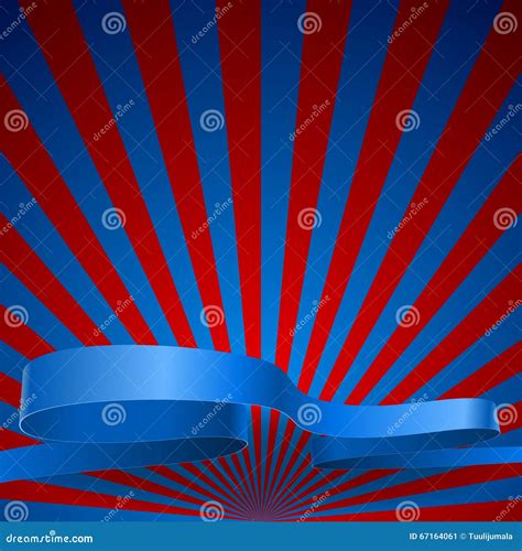 Red And Blue Sunburst Background Stock Vector Illustration Of Dark