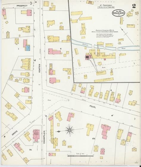 Filesanborn Fire Insurance Map From Brandon Rutland County Vermont