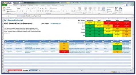 Risk Register Template Excel Uk For Iso31000 Coso Erm Pmi Iia Is