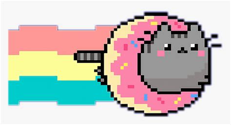 💖not My Art💖 Pusheen Nyan Cat X3 Hd Png Download Transparent Png