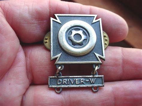 Vietnam War Era Us Army Driver And Mechanic Qualification Badge W Driver