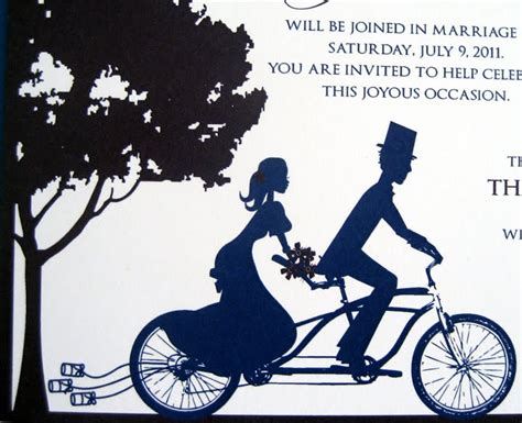 Invitation Chef Cooking Up Designs For Brides With Refined Taste Bicycle Built For